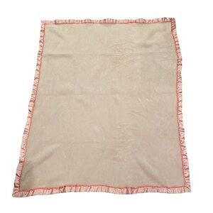 Blankets & Beyond Pink Baby Blanket Satin Trim Fleece Throw Girl Crib Stroller